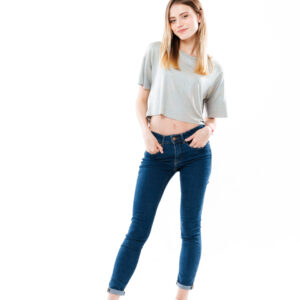 CALÇA JEANS LEGGING LEVANTA BUMBUM