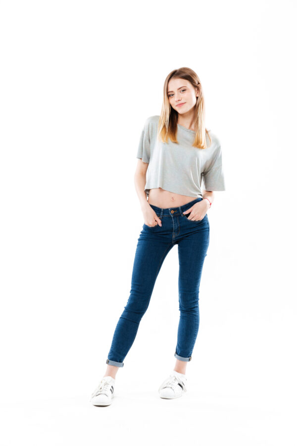 CALÇA JEANS LEGGING LEVANTA BUMBUM